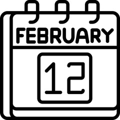 February 12 Icon