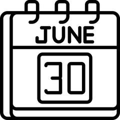 June 30 Icon