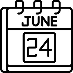 June 24 Icon