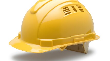 Fototapeta premium Yellow Hard Hat Safety Helmet Construction Worker