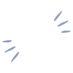 シンプルなチェック（強調）の手描きマーク