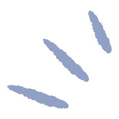 シンプルなチェック（強調）の手描きマーク