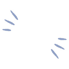 シンプルなチェック（強調）の手描きマーク