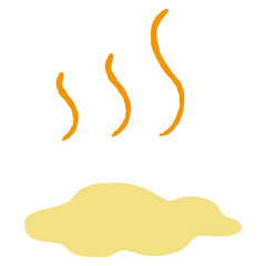 においのするおしっこのイメージイラスト