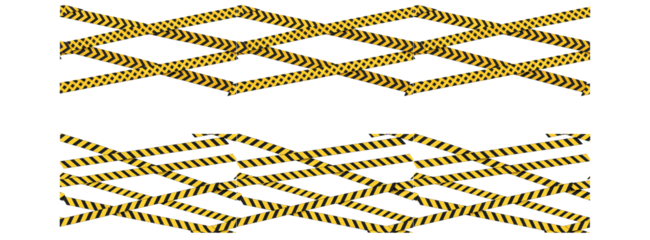Caution Yellow Line Zone