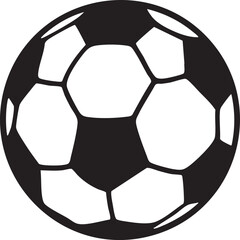 black and white soccer ball rests on a flat surface.