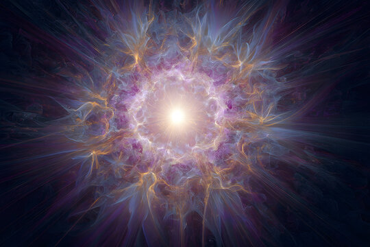 Elaborate intricate fractal patterns in a three-dimensional space with rich colors and abstract background creating a mesmerizing effect.