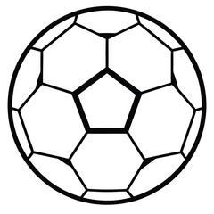 Obraz premium Simple Soccer Ball Icon Design for Sports Games and Education Projects Available in Multiple Colors and Suitable for Various Design Applications