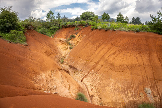 Dunas rojas en Amealco de Bonfil, Quer&eacute;taro