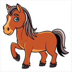 Horse vector illustration. Elegant or stylized artwork perfect for equestrian themes, animal lovers, and nature designs.