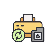 Printer Maintenance And Consumable Refill With A Refreshing Approach