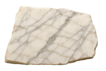 Pristine white marble slab featuring elegant grey veining, clean surface perfect for architectural visualization and design presentations