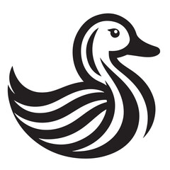 wood duck vector illustration