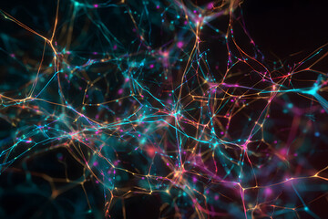 Ethereal energy field creating a stunning abstract background filled with colorful light waves and luminous patterns.