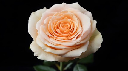 Peach Rose Bloom Close Up Photography