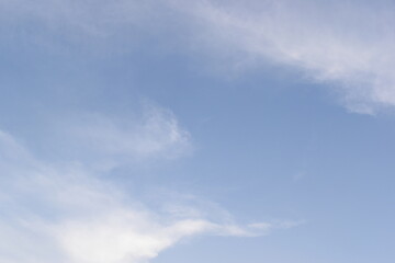 Fototapeta premium beautiful blue sky and white cloud background in springtime