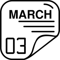 March 3 Calender Icon