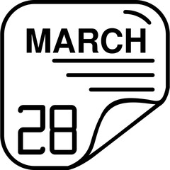 March 28 Calender Icon
