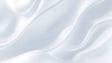 Obraz premium Elegant Flowing Waves of Pristine White and Soft Blue Abstract Background