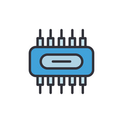 Obraz premium Modern Chip Design Depicting Microelectronic Component With Circuitry
