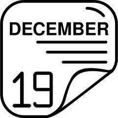 December 19 Calender Icon