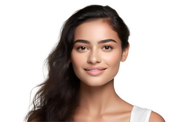 An Exquisite Display Of Natural Beauty Highlighting A Woman's Flawless And Glowing Complexion