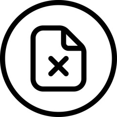 Obraz premium Minimalist Document Icon for Digital Files and Data Management