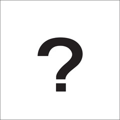 bold question mark stands prominently against a white background.