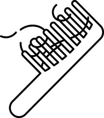 Stylish Hairbrush with Wooden Handle for Hair Care and Styling