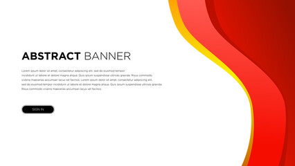 Red Gold Wave Abstract Background for Your Business