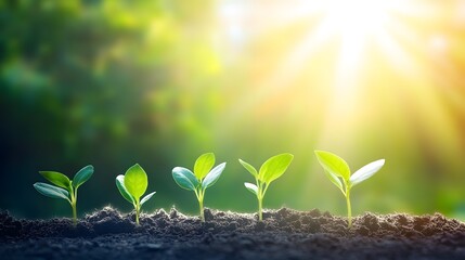 Growing Seedlings Sunlight Spring Nature Plants Growth