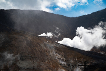 mountain landscape with clouds