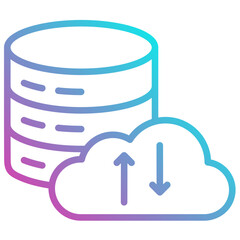 Cloud Database Icon