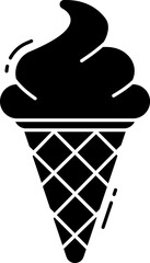 Ice cream swirls in waffle cone, a sweet treat enjoyed during hot summer days, bringing joy and refreshment to people of all ages.