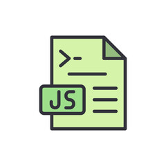 JavaScript Code File Illustration Depicting Programming And Scripting