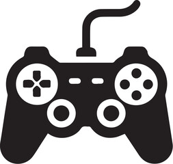Game controller silhouette vector