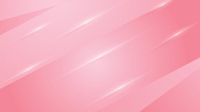 Abstract Pink Diagonal Stripes Background With Glowing Highlights