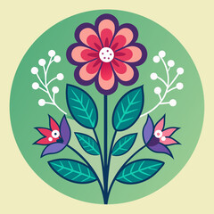 vector illustration of a flower
