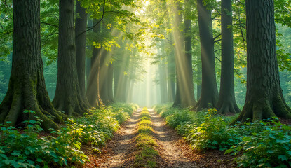 Obraz premium Deep Forest Path