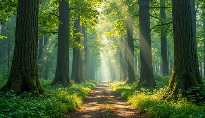 Obraz premium Deep Forest Path