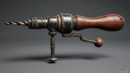 Vintage hand operated drill