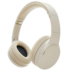 A pair of headphones with a black headphones on a white background