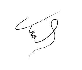 Face line art