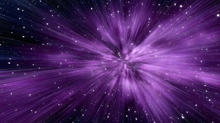 Obraz premium Mesmerizing cosmic explosion in vibrant purple hues