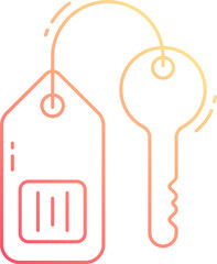 room key illustration on a white background       