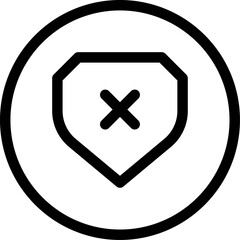 Obraz premium shield illustration on a white background 