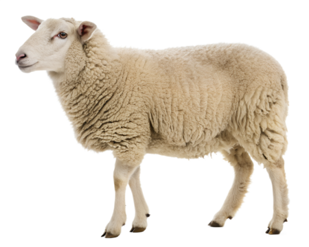 sheep Isolated on PNG or JPEG Background