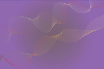 Abstract purple background with smooth gradient waves and soft orange light effect, perfect for modern tech design, digital wallpapers, UI, and futuristic creative projects
