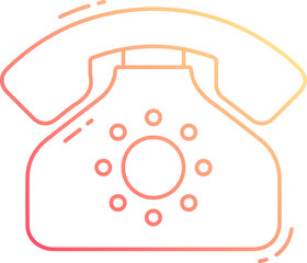 telephone illustration on a white background       