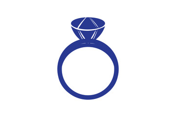 engagement ring vector icon
